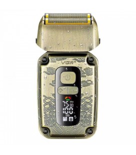 Электробритва VGR V-337, шейвер, двойное лезвие, 2 насадки, триммер, LED display, Box