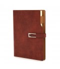 Щоденник Югторг ФІРМОВИЙ 2022, коричневий на металевій застібці