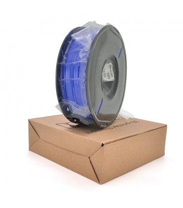 Пластик для 3D-принтера PLA+ 1.75 мм. Котушка 200×65 мм. 1кг. Температура друку: 200-230°C. Колір: темно синій