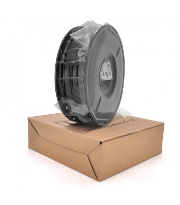 Пластик для 3D-принтера PETG Basic 1.75 мм. Котушка 200×65 мм. 1кг. Температура друку: 230-260°C. Колір: Чорний