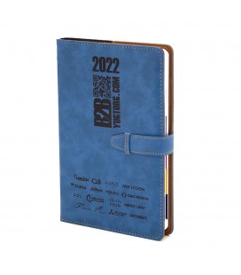 Щоденник Югторг ФІРМОВИЙ 2022, темно синій на застібці