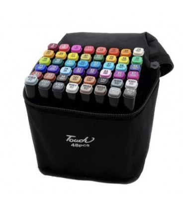 Набір двосторонніх скетч-маркерів для малювання Touch 48шт
