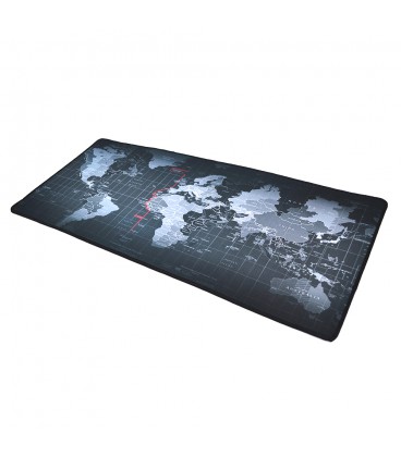 Коврик 300*700 тканевой Карта мира с боковой прошивкой, толщина 3 мм, цвет Black-M, ОЕМ