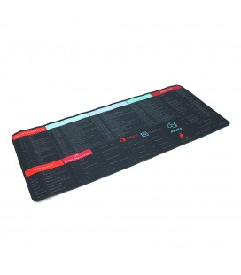 Коврик 300*700 тканевой Shortcut keys-1 с боковой прошивкой, толщина 2 мм, Black, Пакет