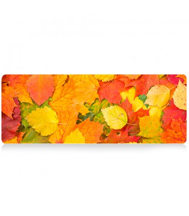 Коврик 300*700 тканевой Autumn leaves с боковой прошивкой, толщина 2 мм, Пакет