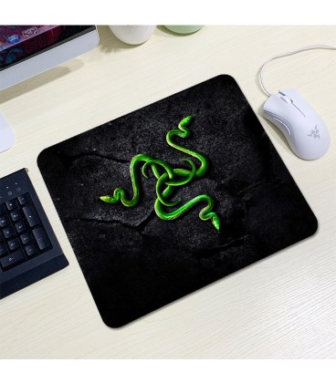 Килимок 200*240 тканинний RAZER 11, товщина 2 мм, колір Black/Green, Пакет