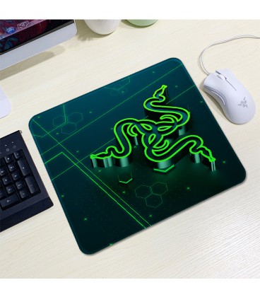 Килимок 200*240 тканинний RAZER 10, товщина 2 мм, колір Black/Green, Пакет