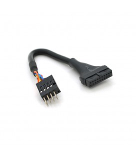 Перехідник USB 3.0  USB 2.0 для материнської плати, 20pin (мама) to 8 pin (тато)