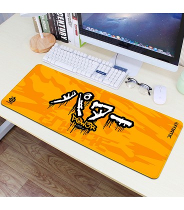 Коврик 300*700 тканевой Fnatic с боковой прошивкой, толщина 3 мм, Yellow, Box