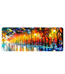 Коврик 300*700 тканевой Autumn Evening с боковой прошивкой, толщина 2 мм, цвет Mix, Пакет