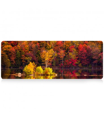 Коврик 300*700 тканевой Autumn forest с боковой прошивкой, толщина 2 мм, Пакет