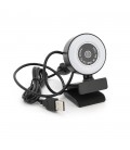 Вебкамера з гарнітурою A06, 2К, підсвічування автофокус, пласт. корпус, Black, Q100