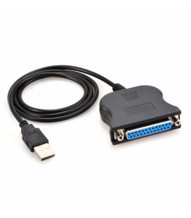 Кабель / перехідник USB LPT IEEE 1284 25 pin, 0.8m, Blister
