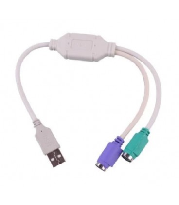 Перехідник USB AM/2*PS2, 20 см, Блістер Q25
