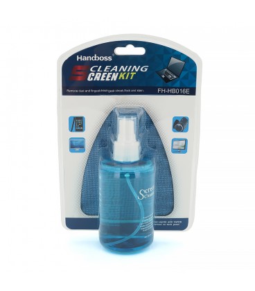 Набір для чистки екрану 2 в 1: спрей очисник + серветка з мікрофібри Handboss, Q60