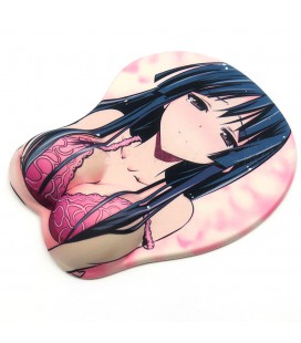 Килимок c подушкою 210*260 мм KM-320 (круглий) тканинний Аніме, товщина 2 мм, міксцвет, Blister