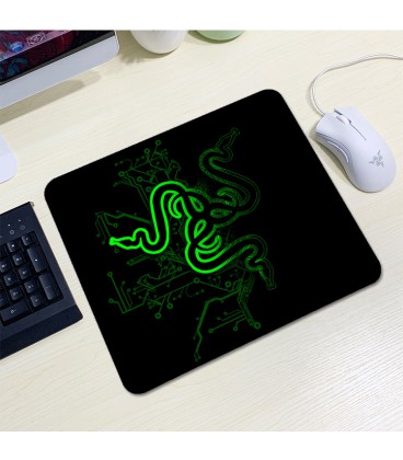 Килимок 200*240 тканинний RAZER 13, товщина 2 мм, колір Black/Green, Пакет