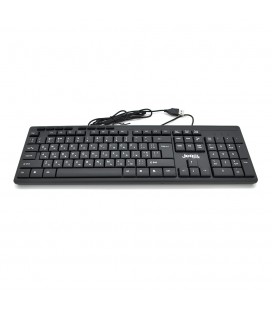 Клавиатура USB JEDEL K52, длина кабеля 170см, (Eng/Укр/Рус), (483х188х35 мм) Black, 104к, Q20