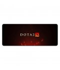 Килимок 300*700 тканинний DOTA2, товщина 2 мм, колір Black-Red, OEM