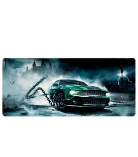 Коврик 300*800 тканевой Ford Mustang GT с боковой прошивкой, толщина 3 мм, Green, Пакет