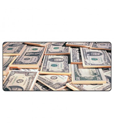 Килимок 300*800 тканинний Dollars з боковою прошивкою, товщина 5 мм, колір Gray, Пакет