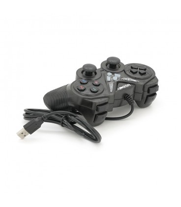Геймпад для ПК USB-908 USB 2.0 Double Shock (Black), Blister