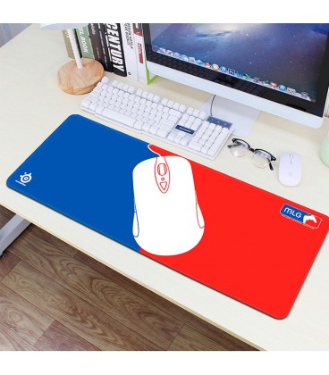 Килимок 300 * 700 тканинний MLG з бічною прошивкою, товщина 3 мм, Blue, Box