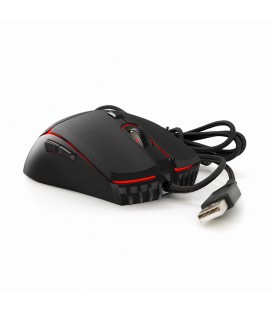 Игровая мышь проводная CRYPTO VX7, 6 кнопок, 200-8000 DPI, Led Lighting RGB, 1,8м, Windows xp/Vista/Win7/8/10/11 Mac OS X, Black