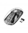 Миша бездротова HOCO GM29, 1600DPI, 2.4GHZ, Black/Transparet, Blister