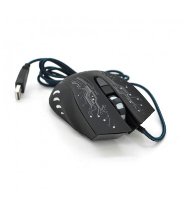 Миша дротова iMICE X9, 6 кнопок, 800/1200/2400/3200 DPI, Led Lighting, 1,3 м, Windows xp/Vista/Win7/8/10 Mac OS X, Black, COLOR 