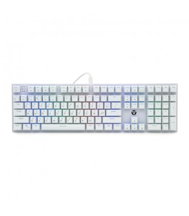 Клавіатура USB Fantech MK855RGB, довжина кабелю 135см, (Eng/Укр/Рус), White, 108к, Q10