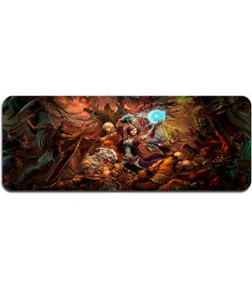 Килимок 400*900 тканинний "Diablo17" з бічним прошивкою, товщина 2 мм, Пакет