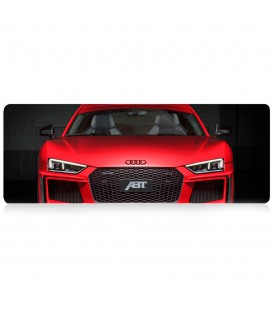 Коврик 300*700 тканевой Audi с боковой прошивкой, толщина 2 мм, Red, Пакет
