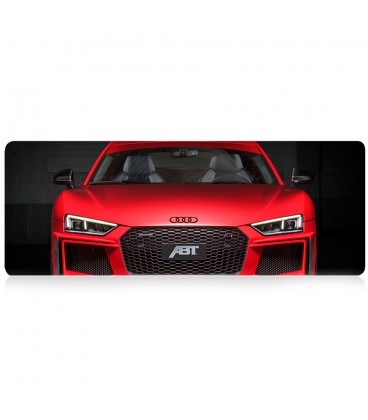 Коврик 300*700 тканевой Audi с боковой прошивкой, толщина 2 мм, Red, Пакет