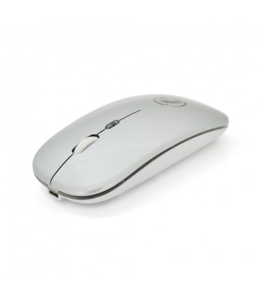 Миша бездротова  E-1300 Luminous, 4 кнопки, 800/1200/1600 DPI, 2.4Ghz 10м, Windows xp/Vista/Win7/8/10 Mac OS X, Rechargable, Sil