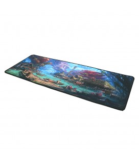 Коврик 300*800 тканевой Селу с боковой прошивкой, толщина 3 мм, цвет Black/Red, Пакет