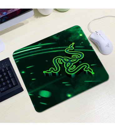 Килимок 200*240 тканинний RAZER 8, товщина 2 мм, колір Black/Green, Пакет