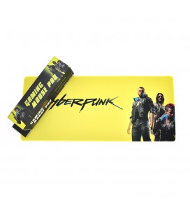 Коврик 300*700 тканевой Cyberpunk Label с боковой прошивкой, толщина 3 мм, цвет Yellow, Пакет