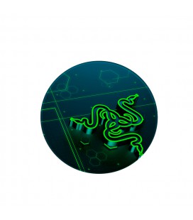 Килимок 220*220 мм тканинний RAZER 10 з боковою прошивкою (круглий), товщина 3 мм, колір Black/Green, Пакет