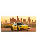 Килимок 300*800 тканинний Porsche 911 з боковою прошивкою, товщина 3 мм, Yellow, Пакет