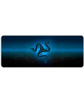 Килимок 400*900 тканинний RAZER 28 з боковою прошивкою, товщина 2 мм, колір Black/Blue, Пакет