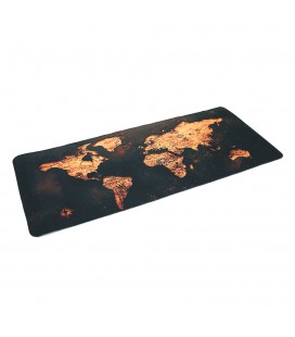 Коврик 300*700 тканевой Карта мира с боковой прошивкой, толщина 2 мм, цвет Brown-orange, Пакет
