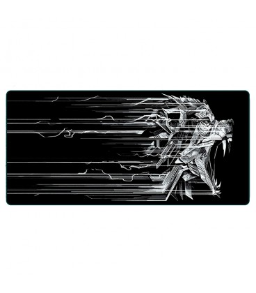 Килимок 300*700 тканинний Ghost Wolf з боковою прошивкою, товщина 2 мм, Black, Пакет