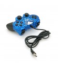 Геймпад Brazzers BR-8600 провідний для ПК, USB 2.0, Double Shock, Blue, Blister