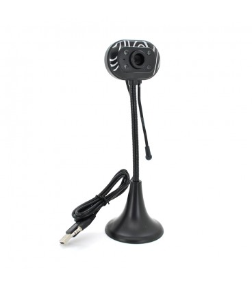Вебкамера з гарнітурою 800 × 600, пласт. корпус, Black, Пакет