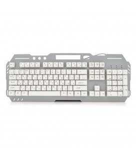 Клавіатура з підсвічуванням USB JEDEL K503, довжина кабелю 170см, (Eng/Рус), (483х188х35 мм) White, 104к, Q20