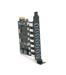 Контролер PCI-Е  USB 3.0, 7 портів, 5Gbps, BOX