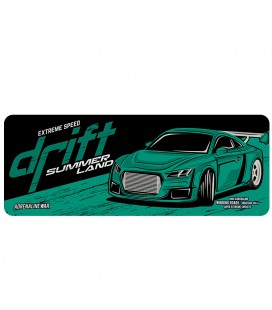 Коврик 300*700 тканевой Drift с боковой прошивкой, толщина 2 мм, цвет Dark green, Пакет