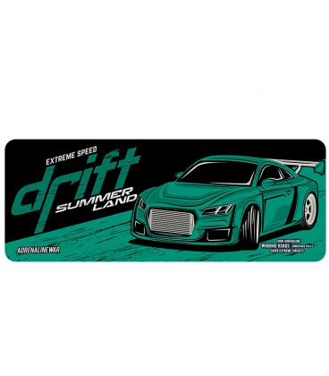 Килимок 300*700 тканинний Drift з боковою прошивкою, товщина 2 мм, колір Dark green, Пакет