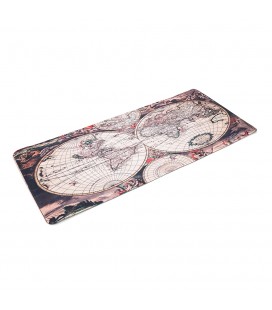 Коврик 300*700 тканевой Карта мира13 с боковой прошивкой, толщина 3 мм, Пакет
